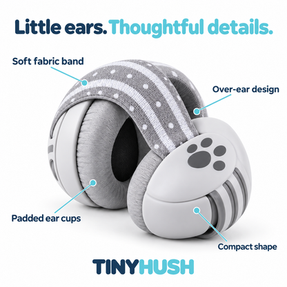 TINYHUSH fabric headband and padded ear cups